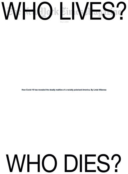 The New York Times Magazine – 03 May 2020