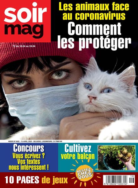 Le Soir Magazine – 18 avril 2020
