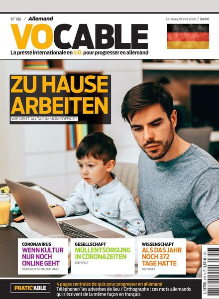 Vocable Allemand – 16 avril 2020