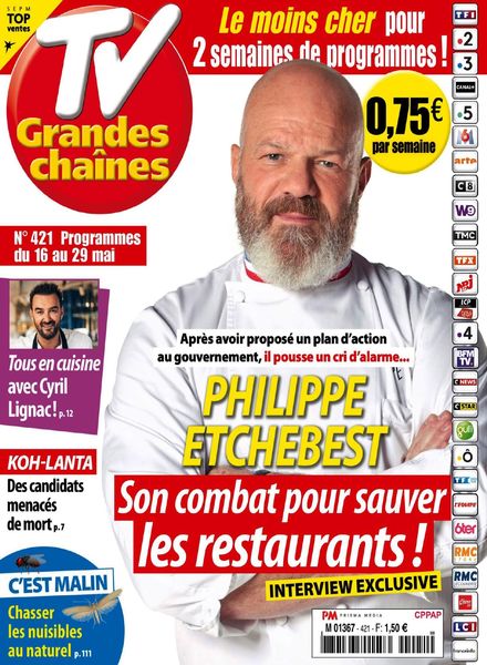 TV Grandes chaines – 16 Mai 2020