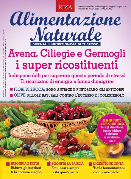 Alimentazione Naturale – Maggio-Giugno 2020