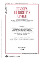 Rivista di Diritto Civile – Marzo-Aprile 2020