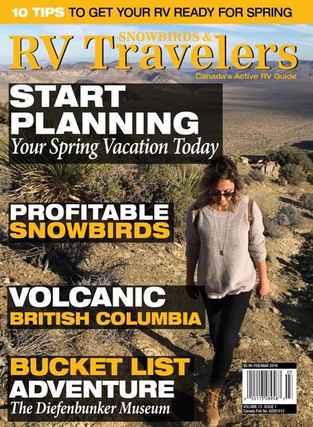 Snowbirds & RV Travelers – February-March 2016