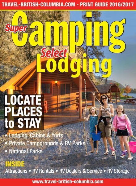 Snowbirds & RV Travelers – Super Camping and Select Lodging 2016-2017