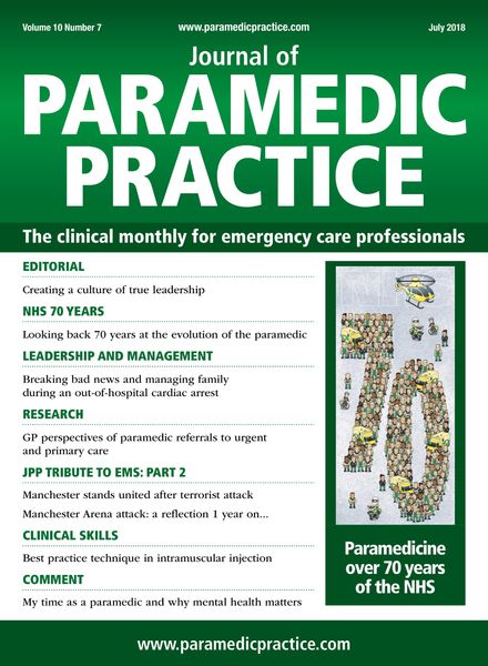 Journal of Paramedic Practice – July 2018