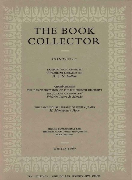 The Book Collector – Winter 1967