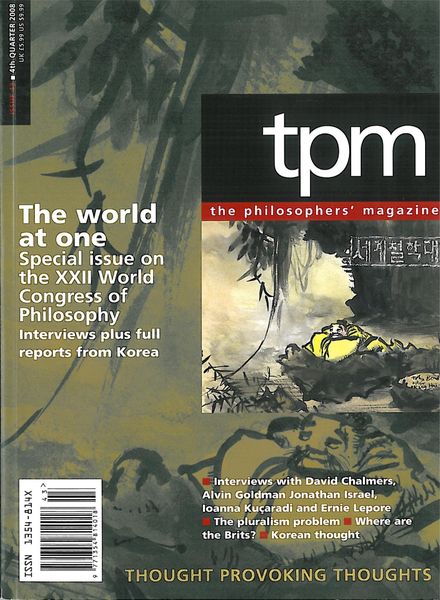 The Philosophers’ Magazine – 4th quarter 2008
