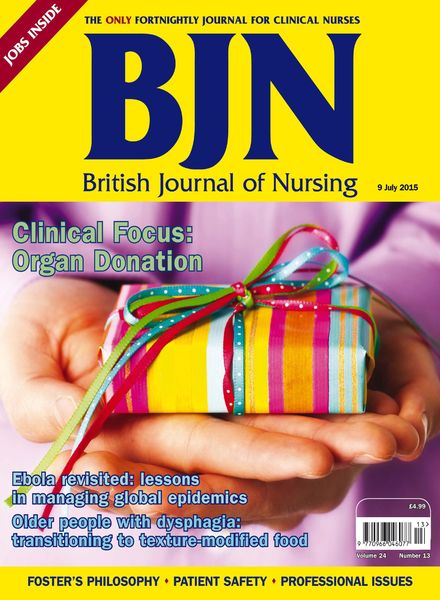British Journal of Nursing – 9 July 2015