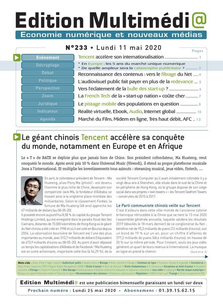 edition Multimedia – 11 mai 2020