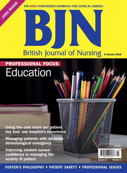 British Journal of Nursing – 8 February 2018