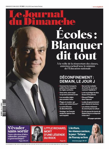Le Journal du Dimanche – 10 mai 2020