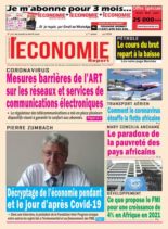 Le quotidien de l’economie magazine Afrique – 20 avril 2020