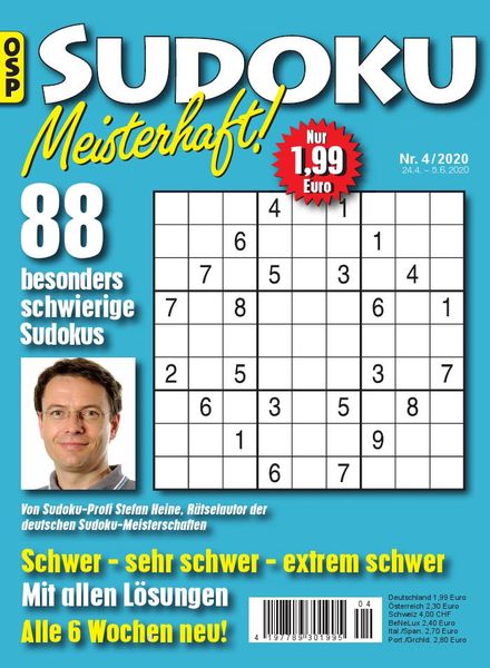 Sudoku Meisterhaft – 24 April 2020