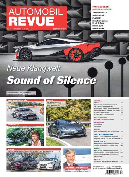 Automobil Revue – 7 Mai 2020