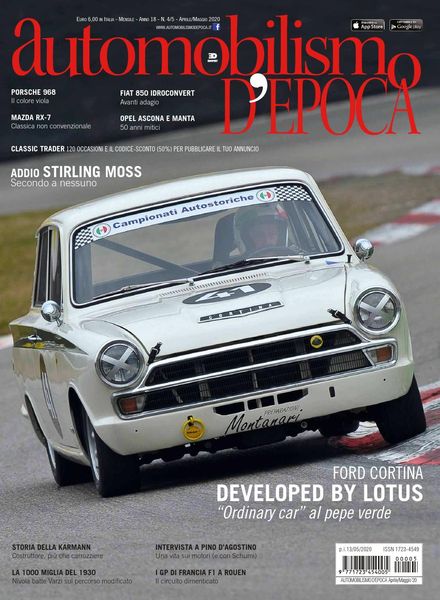 Automobilismo d’Epoca – Aprile-Maggio 2020