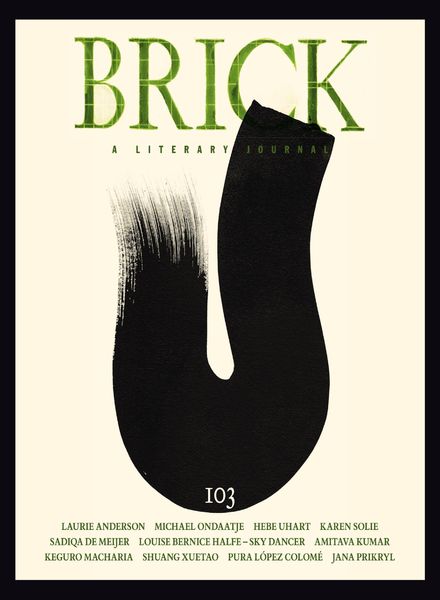 Brick A Literary Journal – Issue 103, Summer 2019