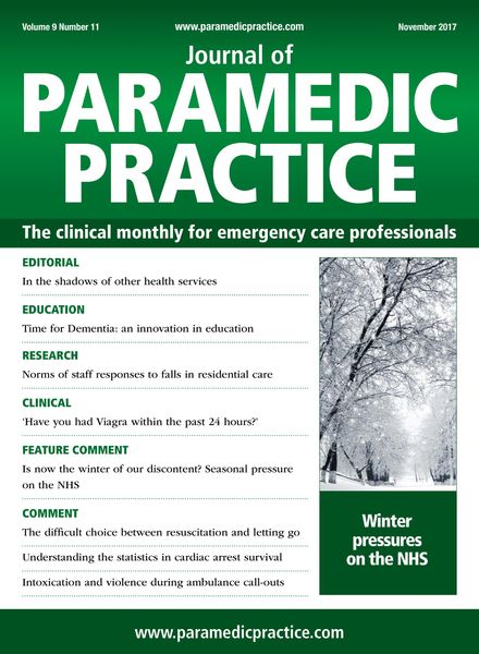Journal of Paramedic Practice – November 2017