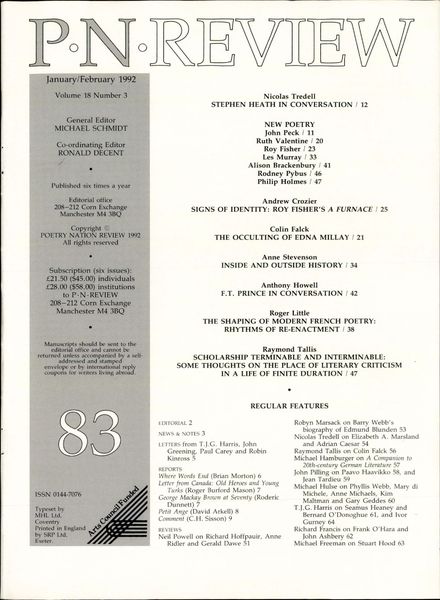 PN Review – January – February 1992