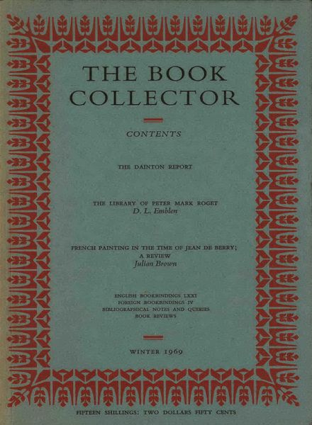 The Book Collector – Winter 1969