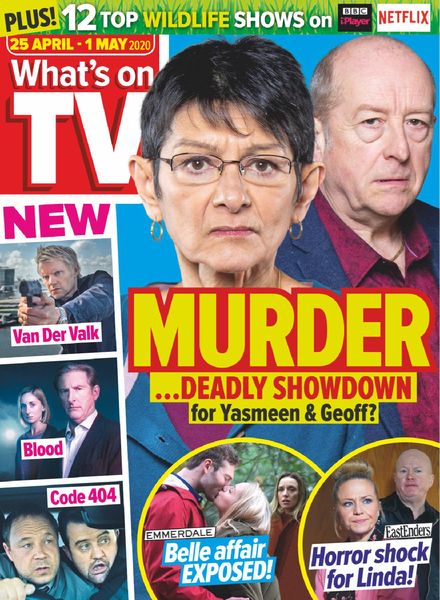 What’s on TV – 25 April 2020