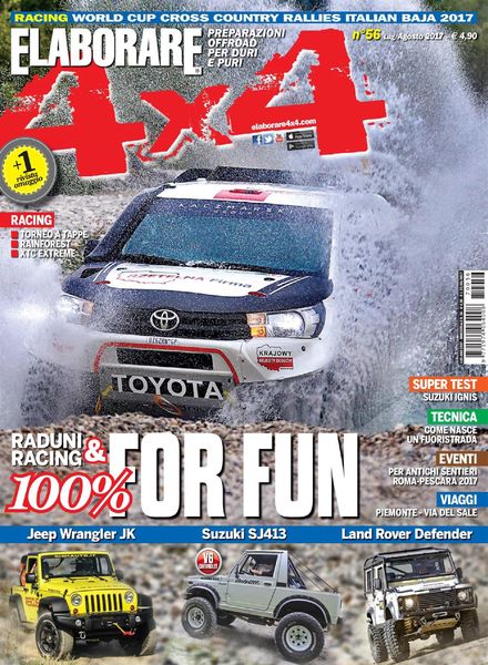 Elaborare 4×4 – Luglio-Agosto 2017