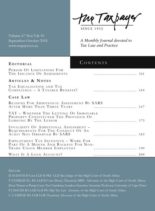 The Taxpayer – September – October 2018