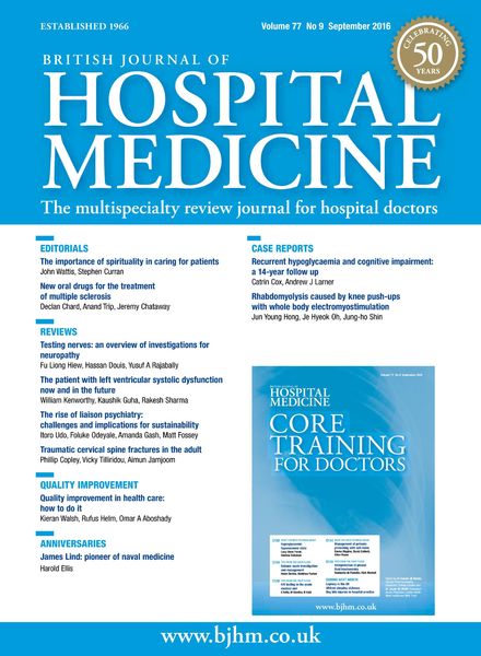 British Journal of Hospital Medicine – September 2016