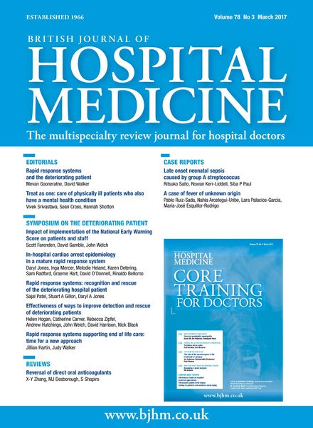 British Journal of Hospital Medicine – March 2017