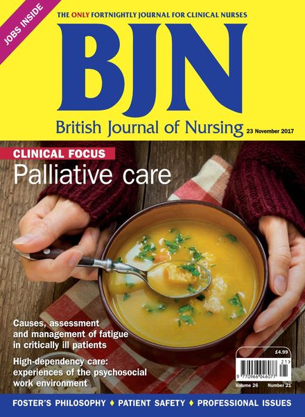 British Journal of Nursing – 23 November 2017