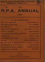 New Humanist – The R.P.A Annual, 1912
