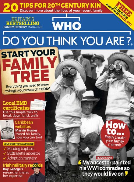 Who Do You Think You Are – August 2018