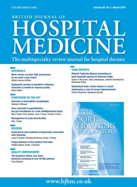 British Journal of Hospital Medicine – March 2019