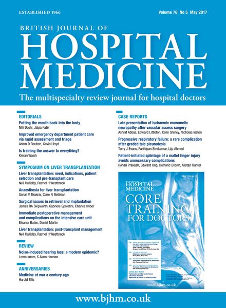 British Journal of Hospital Medicine – May 2017