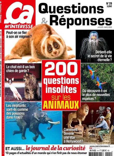ca M’Interesse Questions & Reponses – Janvier-Mars 2020