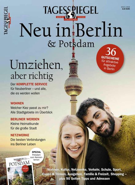 Tagesspiegel Freizeit – Neu in Berlin & Postdam – Juni 2015