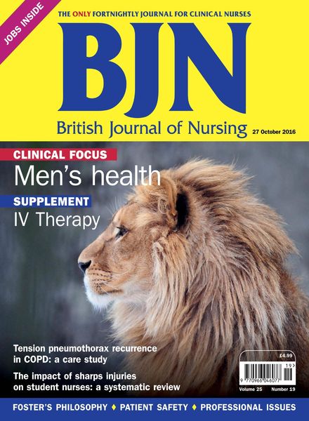 British Journal of Nursing – 27 October 2016