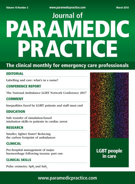 Journal of Paramedic Practice – March 2018