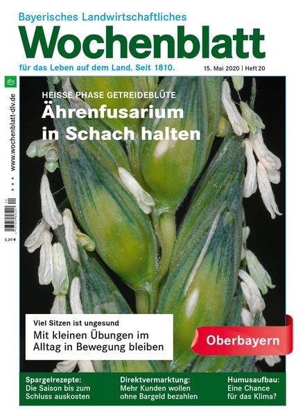 Bayerisches Landwirtschaftliches Wochenblatt Oberbayern – 14 Mai 2020