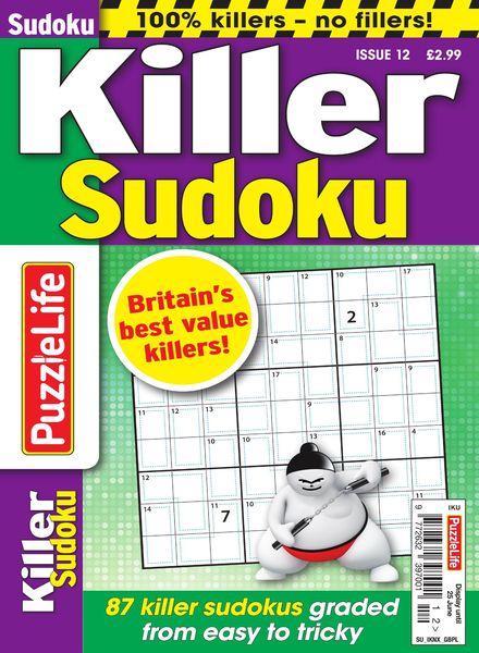 PuzzleLife Killer Sudoku – 28 May 2020