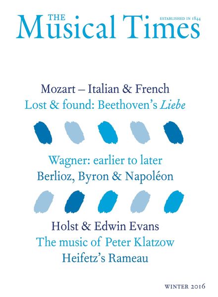 The Musical Times – Winter 2016