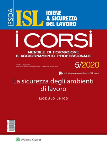 Igiene & Sicurezza del Lavoro Corsi – Maggio 2020