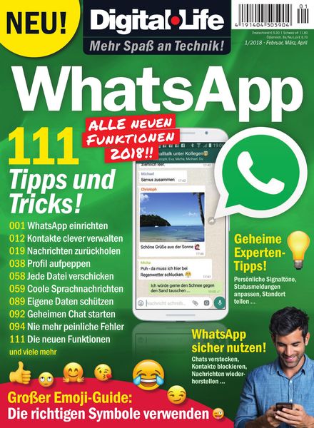 Digital Life – 111 Tipps zu WhatsApp – Februar-Marz-April 2018