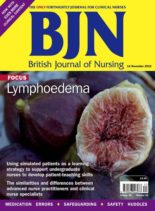 British Journal of Nursing – 14 November 2019