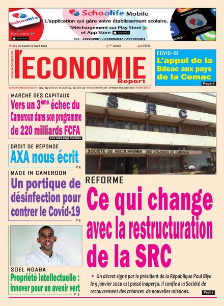 L’Economie International – 27 avril 2020