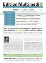 edition Multimedia – 27 avril 2020