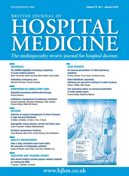 British Journal of Hospital Medicine – January 2018