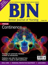 British Journal of Nursing – 8 August 2019