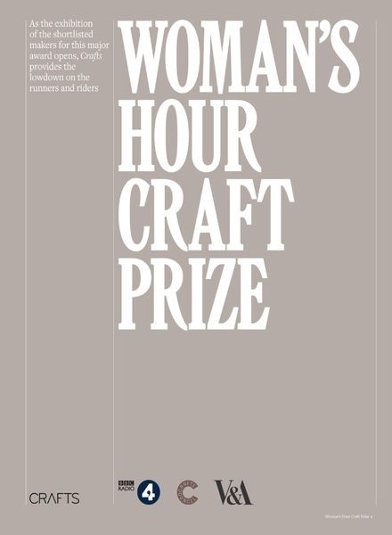 Crafts – Crafts Woman’s Hour Craft Prize 2017 Special