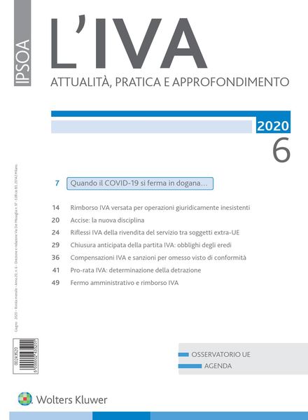 L’IVA – Giugno 2020