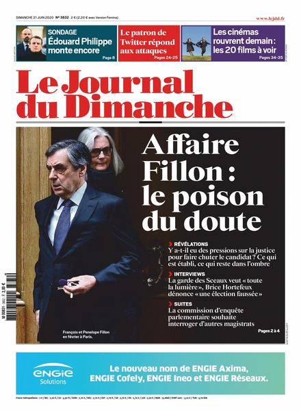 Le Journal du Dimanche – 21 juin 2020